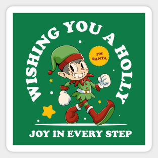 Joyful Elf Christmas Sticker